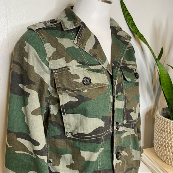 J. Crew | Camouflage Utility Shirt Chore Jacket - Picture 3 of 10